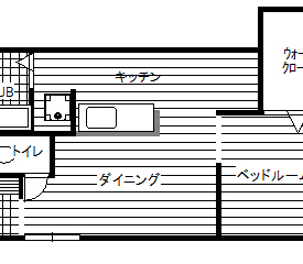 エスタバウ南堀江　C206 間取り